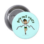 Light Girl Runner in Green Uniform Pins