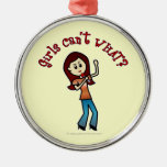 Light Girl Singer Christmas Ornament