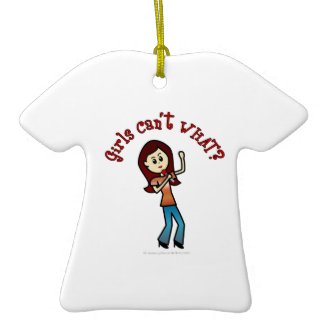 Light Girl Singer Christmas Tree Ornament