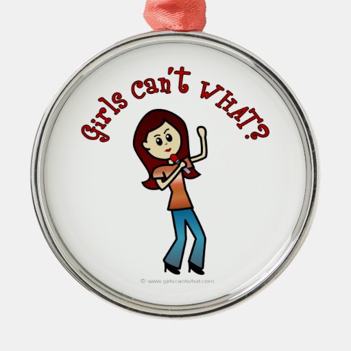 Light Girl Singer Ornaments