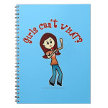Light Girl Singer Spiral Notebooks