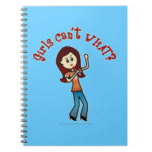 Light Girl Singer Spiral Notebooks