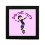 Light Girl Skater with Helmet Jewelry Box