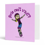 Light Girl Skater with Helmet Vinyl Binders