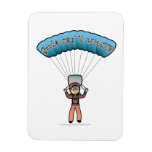 Light Girl Sky Diver Flexible Magnet