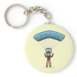 Light Girl Sky Diver Keychains