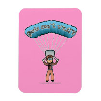 Light Girl Sky Diver Rectangle Magnets