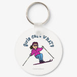 View more Light Girl Snow Skiing Keychains personalized gift ideas for girls Light Girl Snow Skiing Keychains