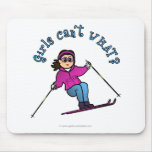 View more Light Girl Snow Skiing Mousepads personalized gift ideas for girls Light Girl Snow Skiing Mousepads