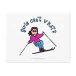 View more Light Girl Snow Skiing Postcards personalized gift ideas for girls Light Girl Snow Skiing Postcards