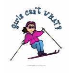 Light Girl Snow Skiing Shirts