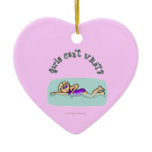 Light Girl Swimming Christmas Ornament