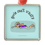 Light Girl Swimming Christmas Tree Ornaments