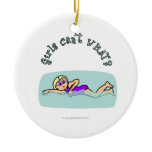 Light Girl Swimming Ornament