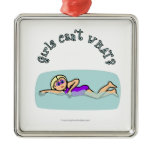 Light Girl Swimming Ornaments