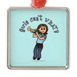 Light Girl Trumpet Player Christmas Tree Ornament