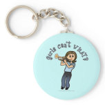 Light Girl Trumpet Player Keychains