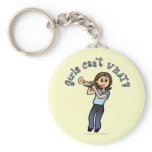 Light Girl Trumpet Player Keychains