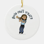 Light Girl Trumpet Player Ornament