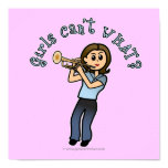 Light Girl Trumpet Player Print