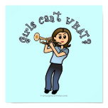 Light Girl Trumpet Player Print