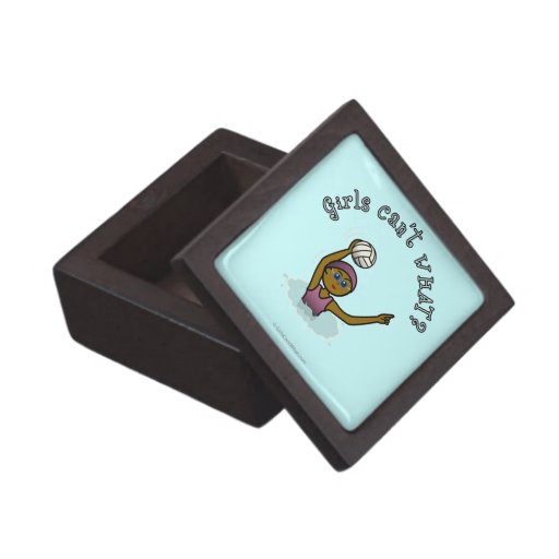 Light Girl Water Polo Player Premium Trinket Boxes