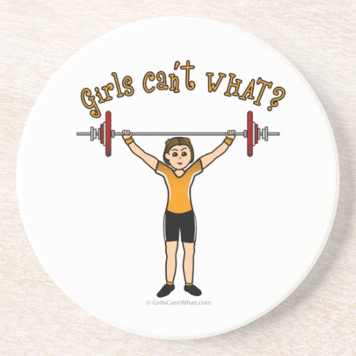 Light Girl Weightlifting Coasters