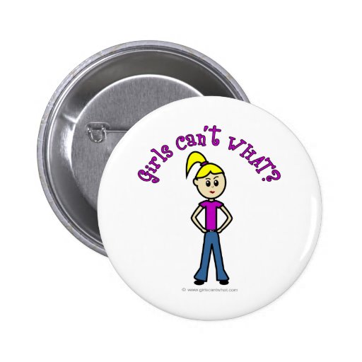 Light Girls Can't WHAT? Logo Pinback Buttons