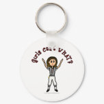Light Girls Football Referee Keychains