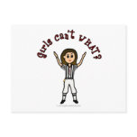 Light Girls Football Referee Postcards