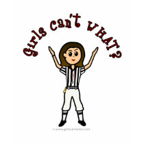 Light Girls Football Referee t-shirts