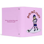 Light Girls Hockey Player Binders