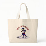 Light Girls Hockey Player Canvas Bag