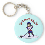 Light Girls Hockey Player Key Chains