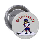 Light Girls Hockey Player Pin