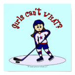 Light Girls Hockey Player Print