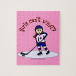 Light Girls Hockey Player Puzzles