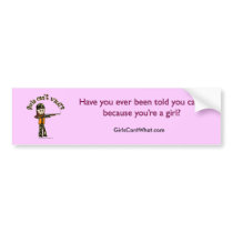 Light Girls Hunting bumper stickers