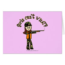Light Girls Hunting Cards