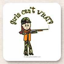 Light Girls Hunting Drink Coaster