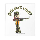 Light Girls Hunting Memo Pad