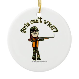 Light Girls Hunting Ornaments