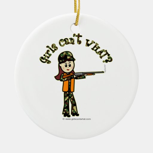 Light Girls Hunting Ornaments