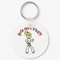 LIght Girls Karate keychains by girlscantwhat LIght Girls Karate keychains