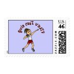 View more Light Girls Shot Put in Red Uniform Stamps personalized gift ideas for girls Light Girls Shot Put in Red Uniform Stamps