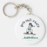 Light Girls Snowboarding Keychains