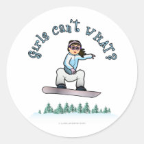 Light Girls Snowboarding stickers