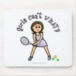 Light Girls Tennis Player Mousepad