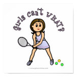 Light Girls Tennis Player Posters