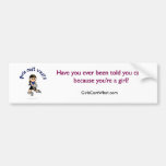 Light Girls Volleyball in Blue Uniform Bumper Sticker